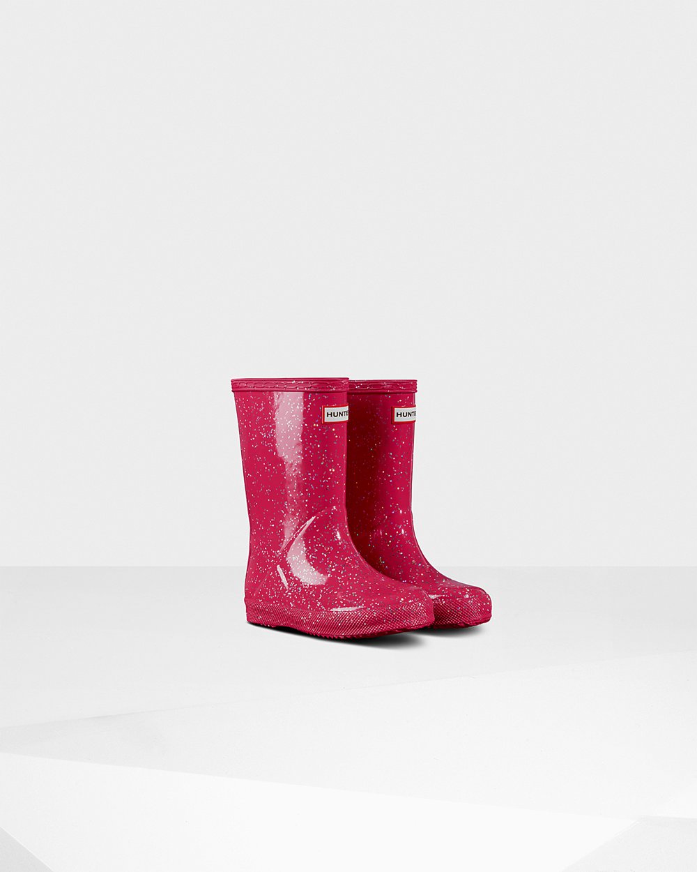 Galochas Hunter Criança Rosa - Original First Giant Glitter - 52MHCXNUG